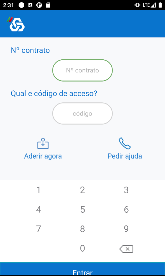Overlay example injected when the user opens CaixaDirecta banking app
